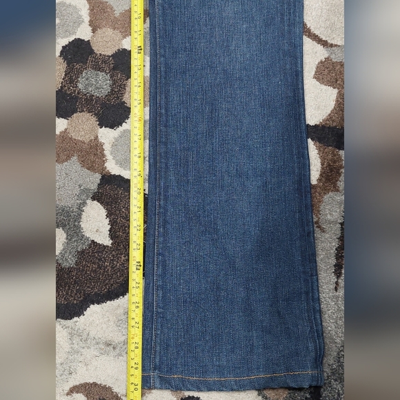 PAIGE PREMIUM DENIM Dark Wash Boot Cut Blue Denim Maternity Jeans Women's 31 - Picture 7 of 15